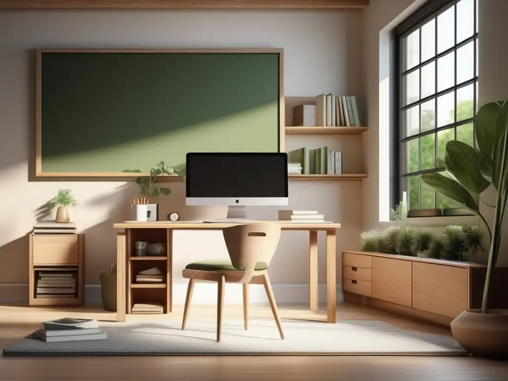 Espacio de aprendizaje en casa sereno y organizado Estrategias adaptativas de enseñanza en homeschooling