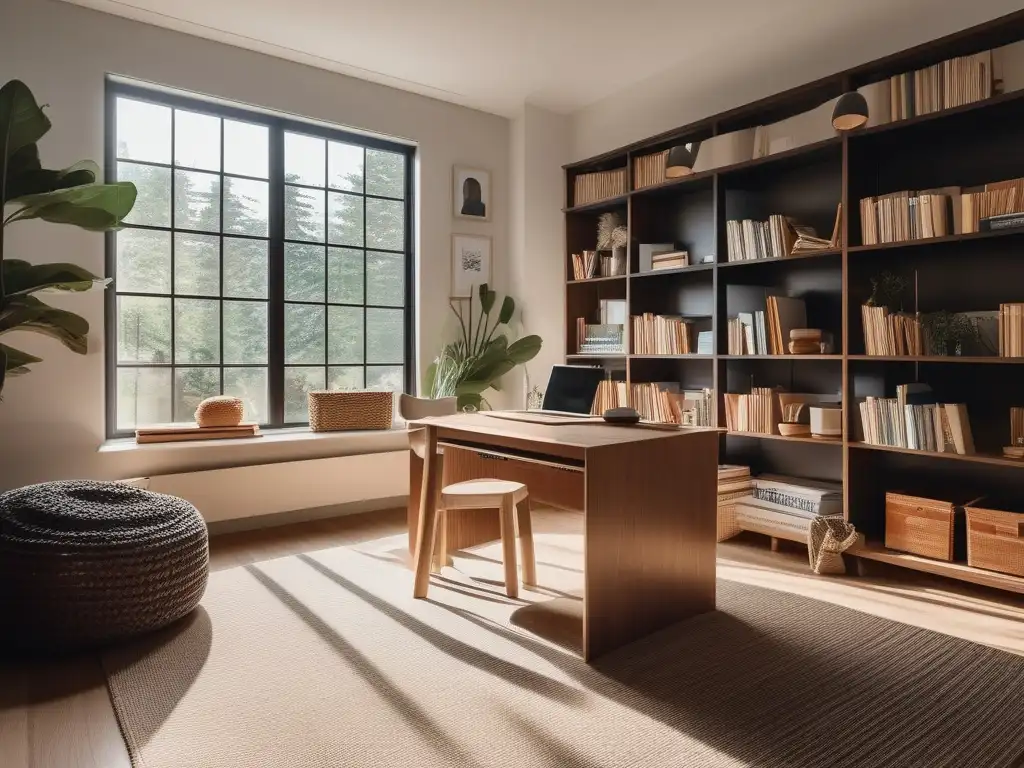 Espacio de aprendizaje acogedor y motivador Espacio de estudio en casa: Estrategias adaptativas de enseñanza en homeschooling