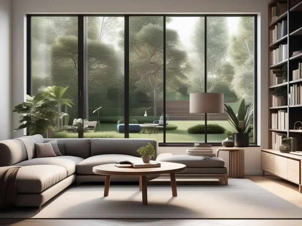 Hogar minimalista en entorno tranquilo, promoviendo la resiliencia en el homeschooling