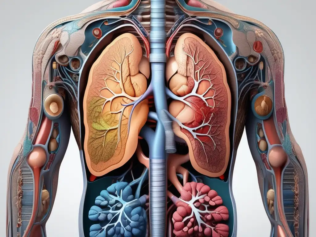 Anatomía humana detallada y colorida Anatomía humana detallada: Aprendiendo biología en casa