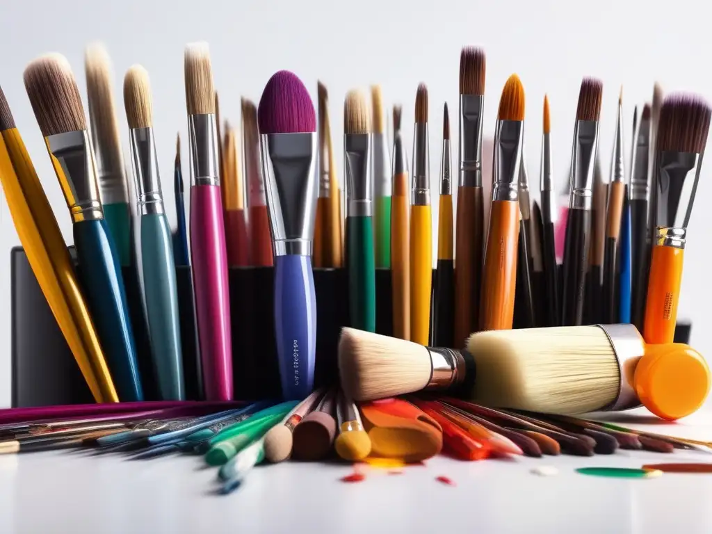 Pinceles, tubos y lápices de colores Suministros arte - Importancia en educación - homeschooling