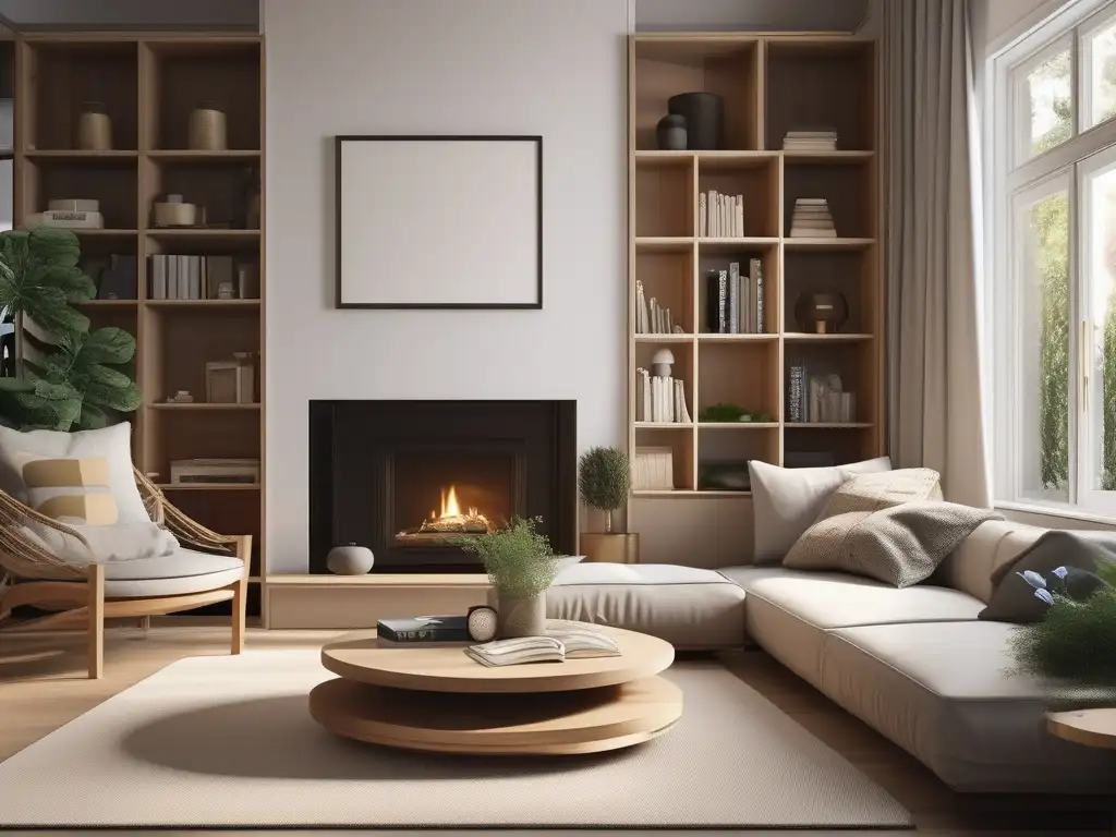 Espacio de aprendizaje hogareño y acogedor Imagen de un hogar acogedor y minimalista para el aprendizaje en casa