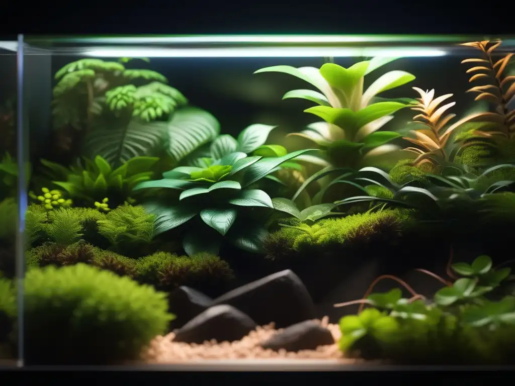 Terrario de plantas y insectos Estudio de insectos en homeschooling