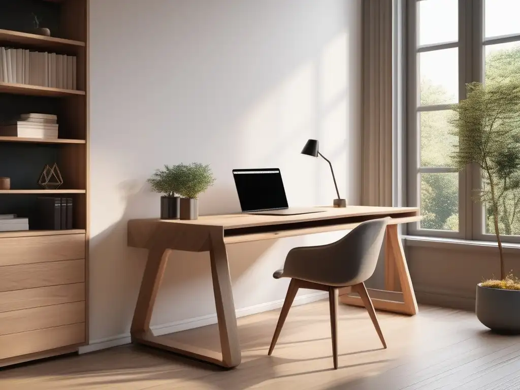 Espacio de estudio en casa minimalista y tranquilo Espacio de aprendizaje en casa: Evaluación homeschooling: consejos y guía