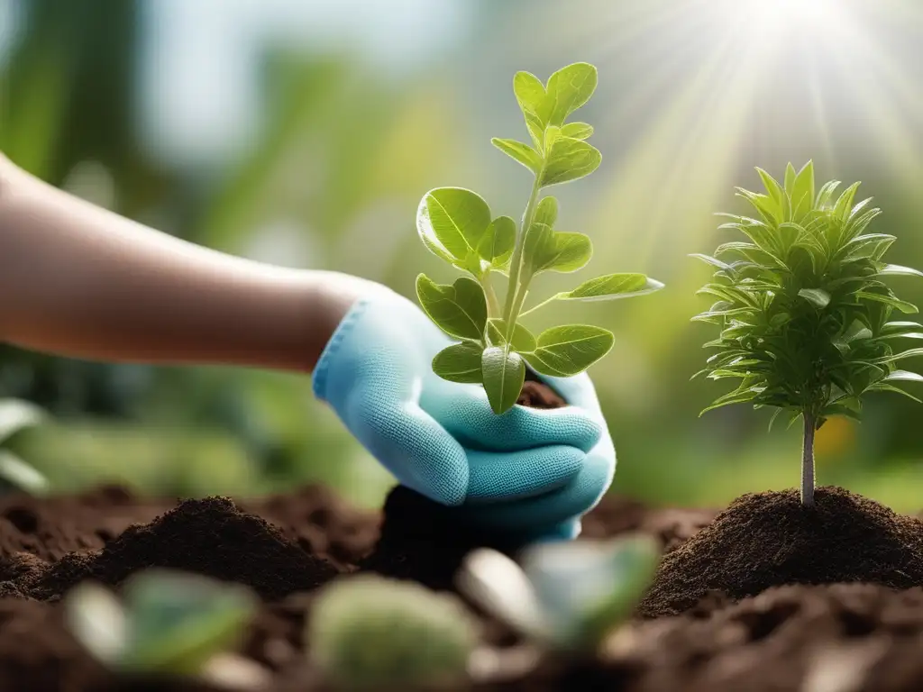 Niño jardinero plantando semilla Niño plantando semilla en maceta, beneficios educativos de la jardinería en casa