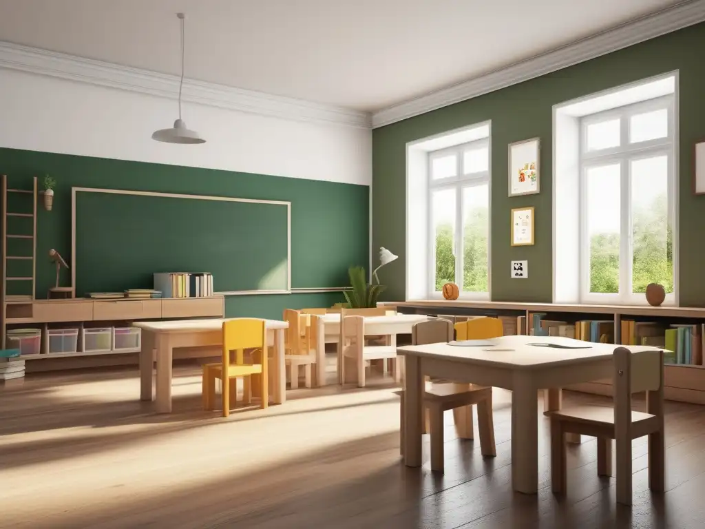 Aula especial acogedora y organizada Recursos para educación especial en el hogar